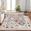 Acekool Washable Modern Area Rug, 5'x7' Green Geometric Non-Slip Easy-Clean Accent for Bedroom, Kitchen, Living Room, Dining or Nursery - 4 of 4
