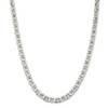 Black Bow Jewelry Men's 6.5mm, Sterling Silver, Solid Flat Anchor Chain Necklace - 3 of 4