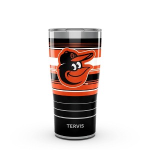 MLB Baltimore Orioles 20oz Hype Stripes Stainless Steel Tumbler - 1 of 4