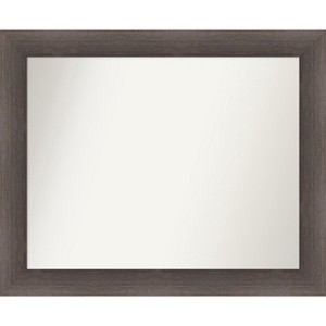 Amanti Art Hardwood Non-Beveled Wood Bathroom Wall Mirror - 1 of 4