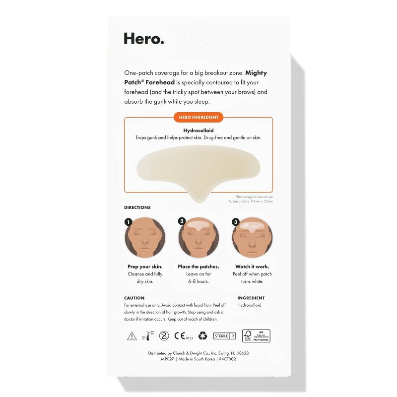 Hero Cosmetics Forehead Mighty Patch - 5ct, 2 of 14