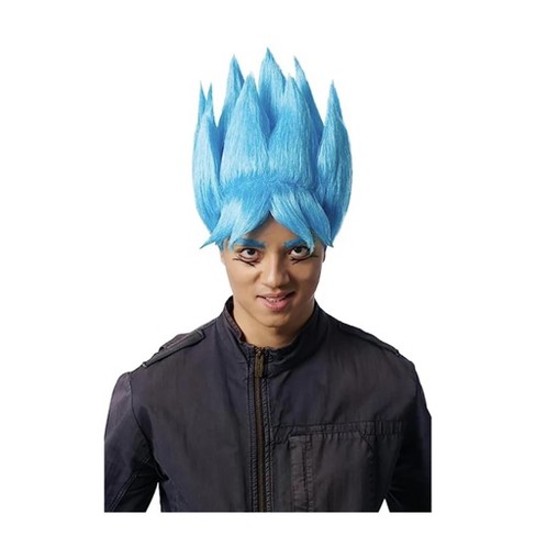 Costume Culture by Franco LLC Anime Warrior Adult Blue Costume Wig