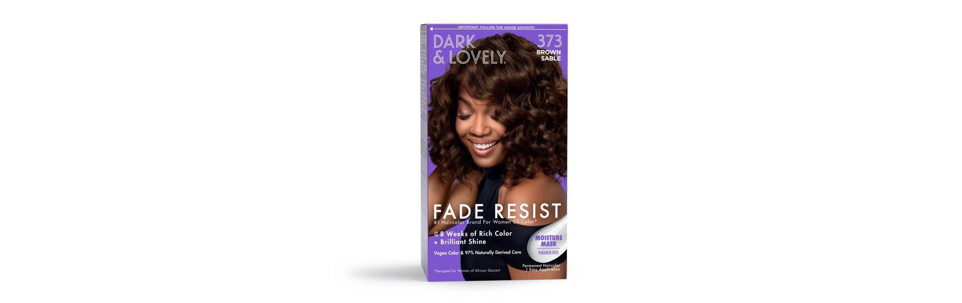 Dark and Lovely Fade Resist Permanent Hair Color - 373 Brown Sable