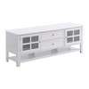 TV Stand Up to 65", Modern Minimalist TV Cabinet With 2 Open Storage Spaces 2Drawers Entertainment Center For Living Room Bedroom - 3 of 4