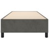 vidaXL Bed Frame Platform Bed Mattress Foundation Bedroom Furniture Velvet - Twin Dark Gray 13.8" - 4 of 4