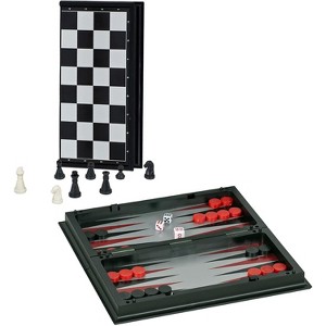 WE Games Magnetic 3-in-1 Combination Game Travel Set - 8 inches - 1 of 4