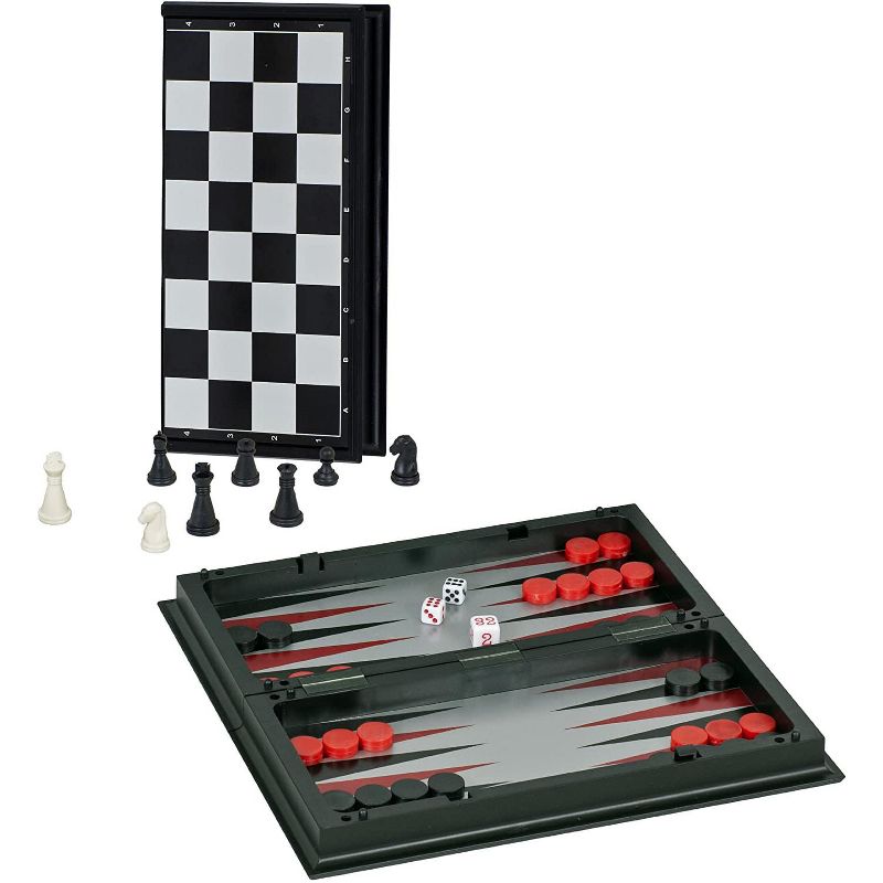 WE Games Magnetic 3-in-1 Combination Game Travel Set - 11 inches, 1 of 8