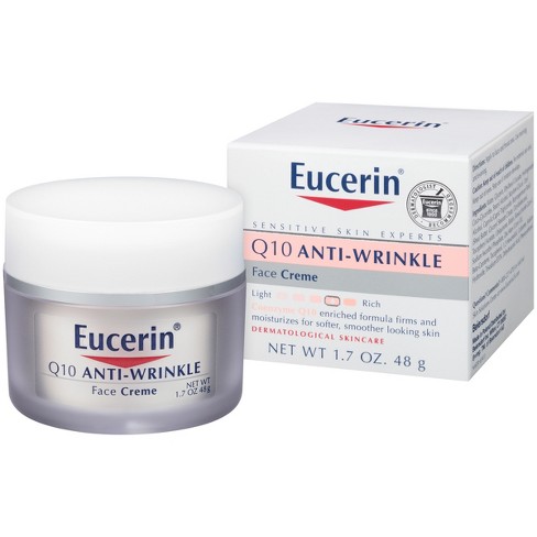 fluit Habubu Verlichting Eucerin Q10 Anti-wrinkle Sensitive Skin Unscented Face Cream - 1.7oz :  Target