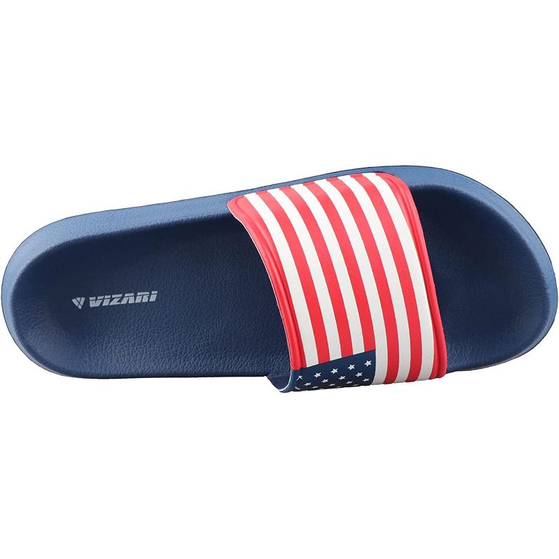 Vizari Kids 'USA SS' Soccer Slide Sandals For Boys and Girls - Navy, 5 of 7