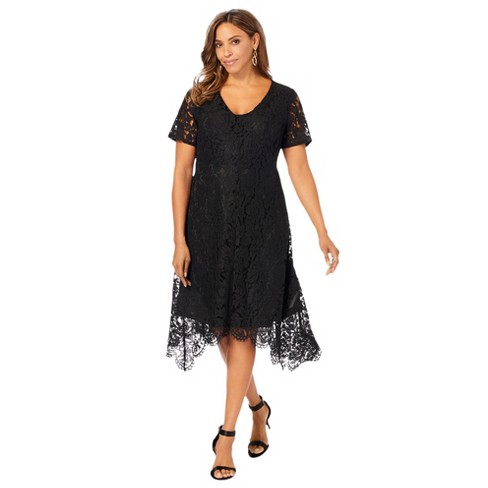 Jessica London Women's Plus Size Lace Shift Dress 