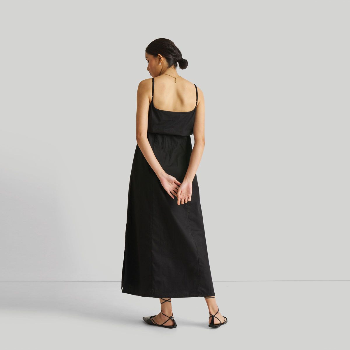Reistor Women's Strappy Maxi Dress Black - thumbnail 5