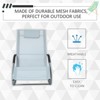 Gulches Zero Gravity Rocking Chair Outdoor Chaise Lounge Chair Recliner Rocker,Detachable Pillow,Fighting Fabric for Patio, Deck, Pool, Grey - 4 of 4
