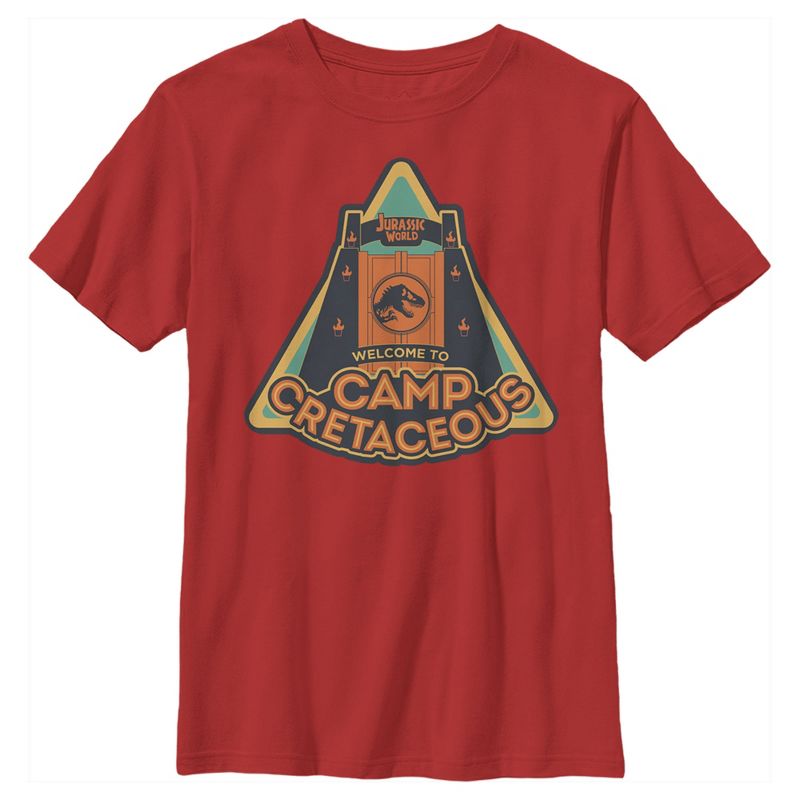 Boy's Jurassic World: Camp Cretaceous Welcome Gate T-Shirt, 1 of 4
