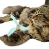 Unique Bargains Cat Feather Plaything Cat Wand Replacement Feathers Compact Hair Blue 3 Pcs - 3 of 4