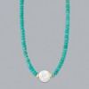 Ross-Simons 11.5-12.5mm Cultured Pearl and 4-5mm Turquoise Bead Necklace With 14kt Yellow Gold - 3 of 4
