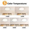 DAKAFUL Ultra Slim LED Flush Mount Ceiling Light,4-Pack&5 Color Options, Waterproof Ceiling Fixture for Bedroom/Kitchen/Hallway/Bathroom(White) - 4 of 4