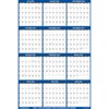 SwiftGlimpse 24"x36" 2025 Wall Calendar Navy Blue - 3 of 4