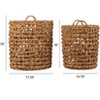 Storied Home Round Water Hyacinth Baskets, Set of 2 - 2 of 4