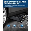 Acekool 25 Gallon Oil Drain Pan Cart, Low Profile Oil Change Pan with 8ft Hose, Folding Handle, Rolling Wheels, Garage Tool for Car, SUV, Truck, RV - 2 of 4