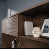 Englewood Hutch Spiced Mahogany - Sauder: Modern Office Hutch Top, MDF Construction, Assembly Required - 4 of 4