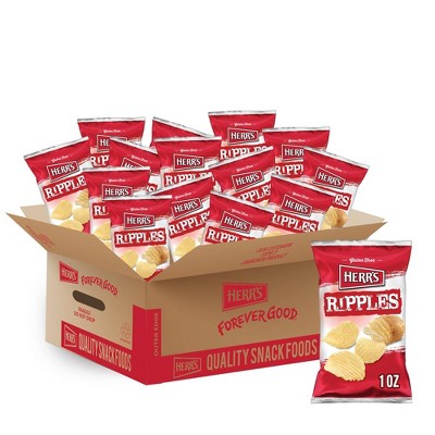 Herr's Ripple Potato Chips - 1 Oz Bag (Pack of 42)