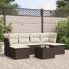 vidaXL Garden Sofa Set Brown Cubic - 2 of 4