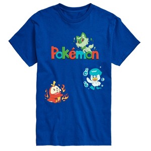 Men's - Pokémon - Sprigatito, Fuecoco, and Quaxly Short Sleeve Graphic T-Shirt - 1 of 4