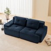 QingMoon 117" L-Shaped Sectional Sofa, Corduroy 3-Seater Couch with Pearl-like Piping and Tufted Design for Living Room and Apartment, No Assembly - 2 of 4