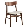 Buylateral Set of 2 Wave Solid Rubberwood Dining Chairs - 4 of 4