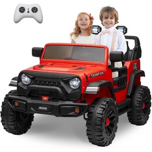 24V 2-Seater Electric Ride-On Car for Kids with Parent Remote Control, Dual 200W Motors, Music & Adjustable Speeds - Ages 3-8 Years Old - 1 of 4