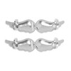 Unique Bargains Rhinestone Wings Shoelace Charms 1 Pair - 4 of 4