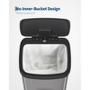 13 Gallon / 50 Liter Stainless Steel Trash Can with Lid, Large Garbage Can for Kitchen, Rustproof Step-on Kitchen Metal Trash Bin with Liner Rim - 4 of 4