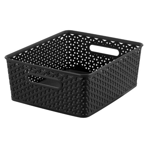 Y Weave Medium Storage Bin - Black - Room Essentials™ : Target