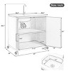 Outdoor Rolling Kitchen Sink Station with Stainless Steel Top and Storage Cabinet, Utility Prep Cart for Garden, or Backyard Cooking-The Pop Home - 4 of 4
