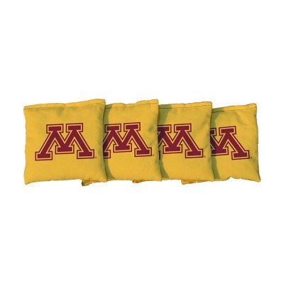 NCAA Minnesota Golden Gophers Corn-Filled Cornhole Bags Yellow - 4pk