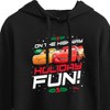 Women's - Disney - On The Highway To Holiday Fun Cropped Graphic Hoodie - 2 of 3