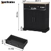 Modern Storage Cabinet with Drawers, Compact Buffet Sideboard with 2 Doors, Multi-functional Coffee Bar for Kitchen, Dining, Living Room - 2 of 4