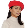 Anna-Kaci Women's Wool French Beret HatsClassic Beanie Fall Winter Cap - 3 of 4