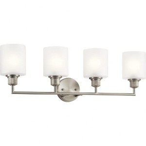 Lynn Haven™ 4 Light Vanity Light Brushed Nickel - 1 of 3