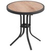 Sonkuki Patio Round Side table, Outdoor Round Metal Steel Small Side table - 2 of 4