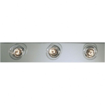 Progress Lighting Broadway Collection 3-Light Bath Strip, Polished Chrome, Steel, Up/Down Mounting, Shade Included