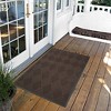 2'x3' Solid Diamond Doormat Brown/Black - HomeTrax: Indoor Outdoor Utility Floor Mat, Low Pile, Rectangle, Rubber Backing - 2 of 4