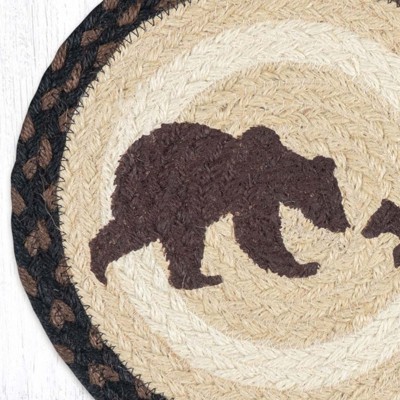 Earth Rugs Happy Bear Cub Round Trivet - Thumbnail 3