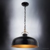 Urban Ambiance Luxury Rustic Pendant,  11''H x 16''W,  Matte Black Finish, ULB2010 - 3 of 4