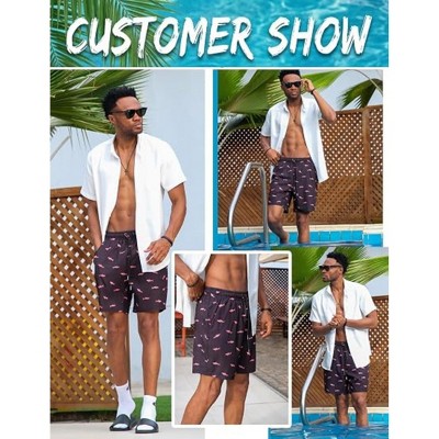Мужские шорты Ekouaer Mens Swim Trunks 7 Inch Quick Dry Breathable Board Shorts Beach Bathing Suit Lightweight Swimsuit Swimwear Army Green L — фото 5