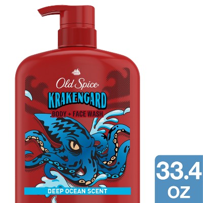 Old Spice Men's Krakenguard Body Wash Pump - Scented - 33.4 fl oz