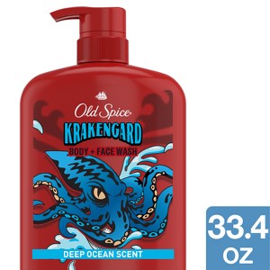 Old Spice Men's Krakenguard Body Wash Pump - Scented - 33.4 fl oz - 1 of 4