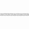 Black Bow Jewelry 5.25mm 14k White Gold Solid Concave Anchor Chain Necklace - 3 of 4