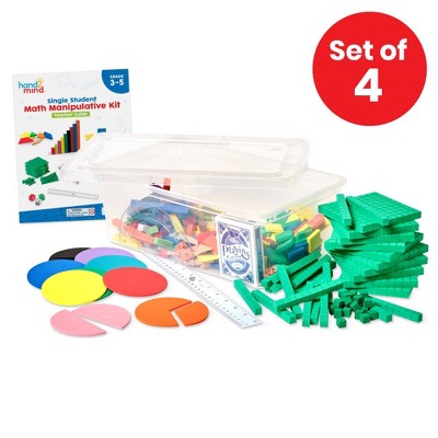 hand2mind Individual Student Manipulative Kit for Kids Ages 8-10 (Set of 4)
