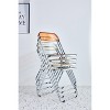 TiramisuBest Yellow Transparent Folding Steel Chair - 3 of 4